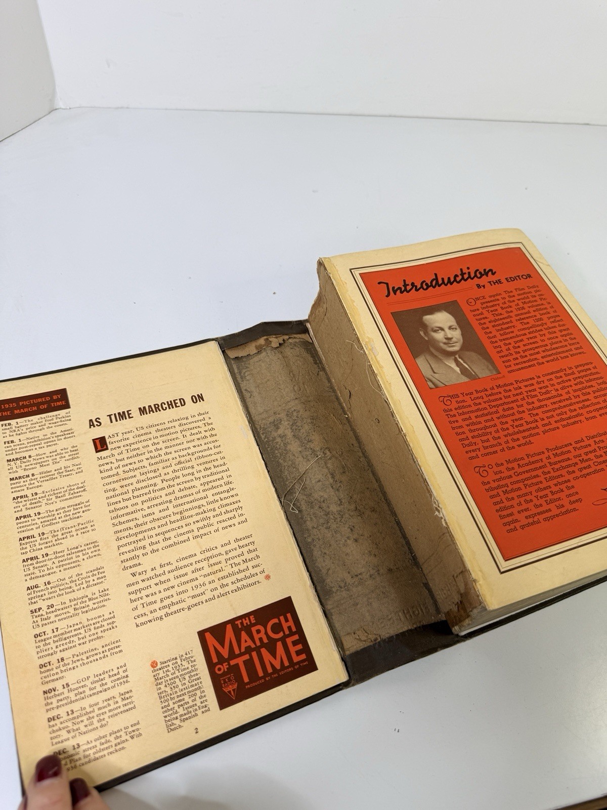 1936 Yearbook Of Motion Pictures 18th Edition The Film Daily Loose Binding AS-IS