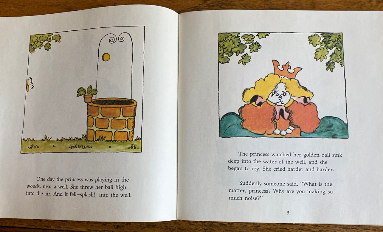 1974 Scholastic THE FROG PRINCE 7″ record/book. Both very Good condition. Photos