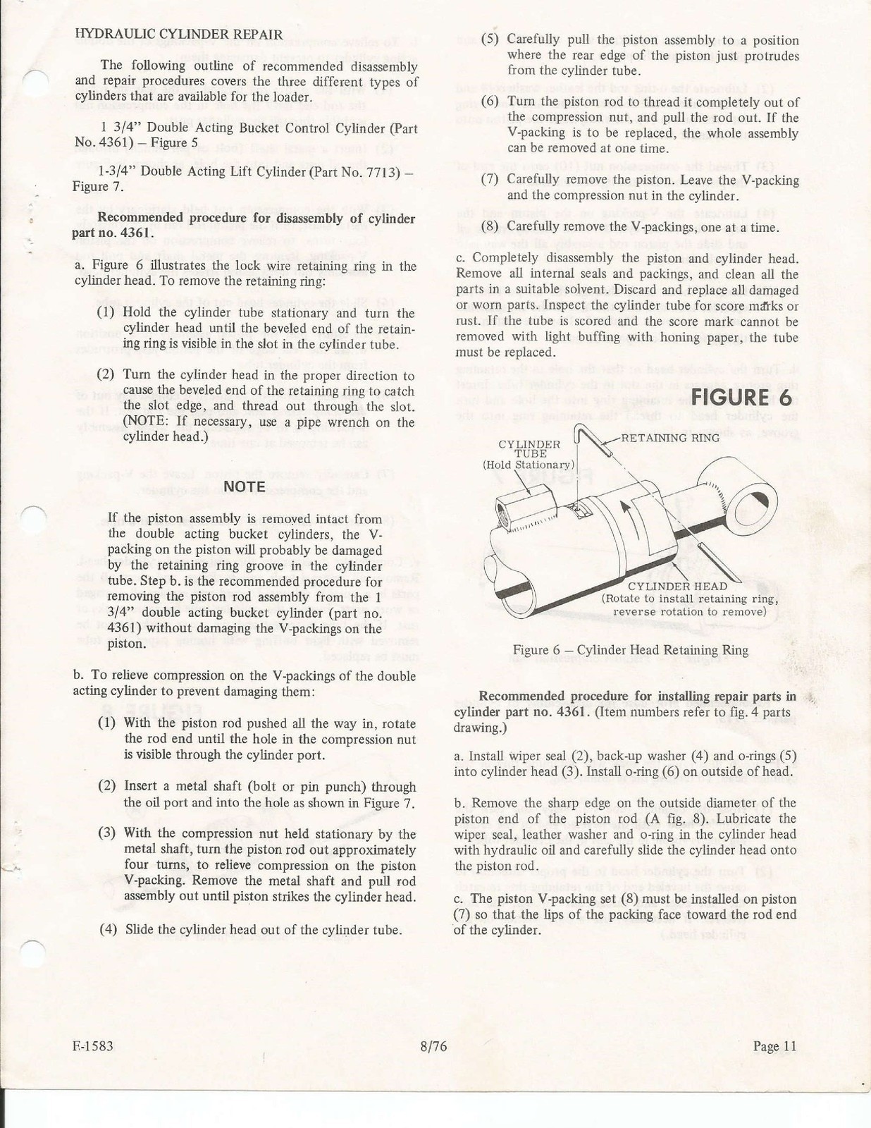KUBOTA Model 1200 Loader For L-Series Tractors Owners Manual – WIRE-LOCK BOUND