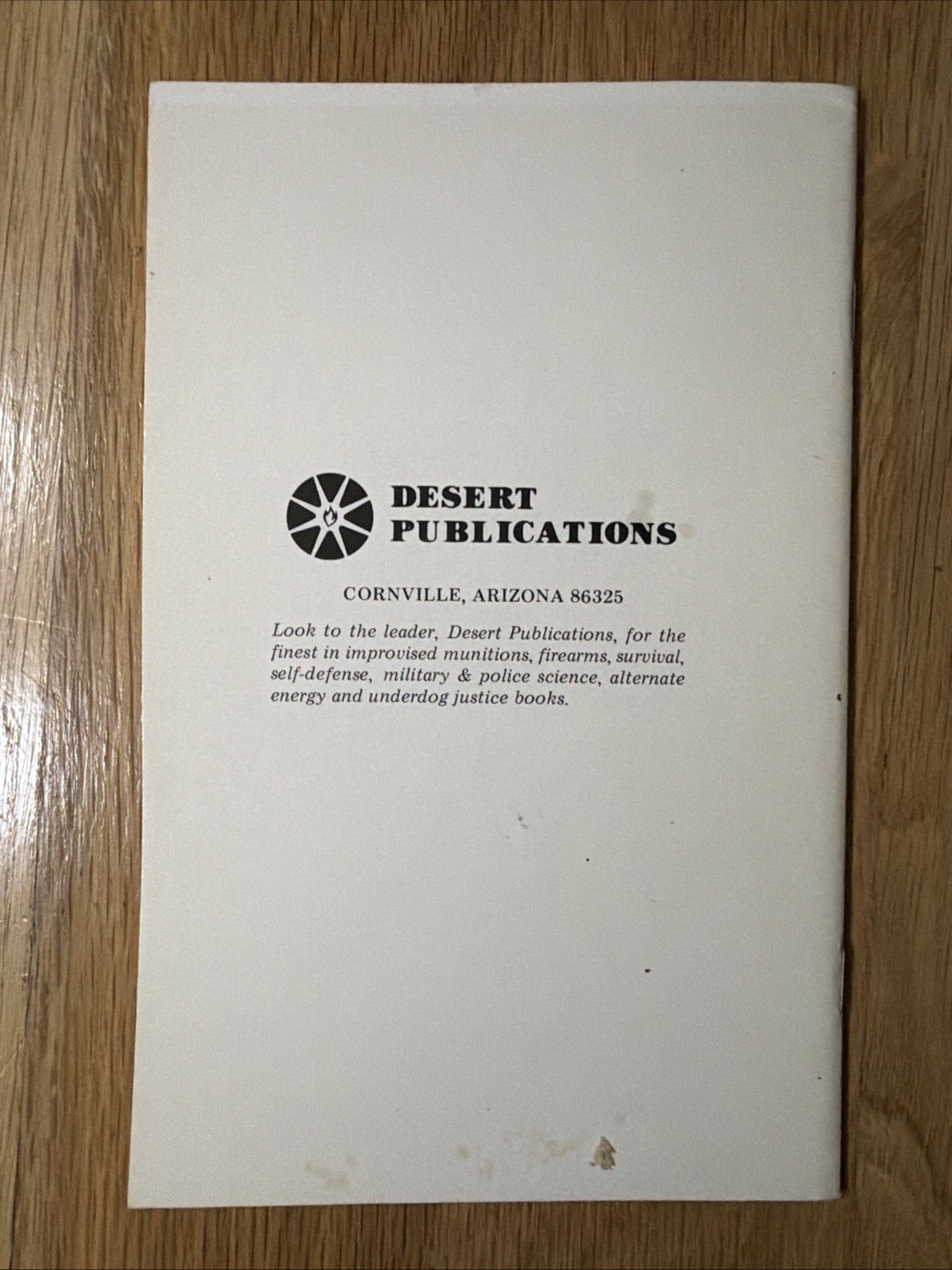 RARE Secret Two component high explosive mixtures Desert Publications 1982 PB