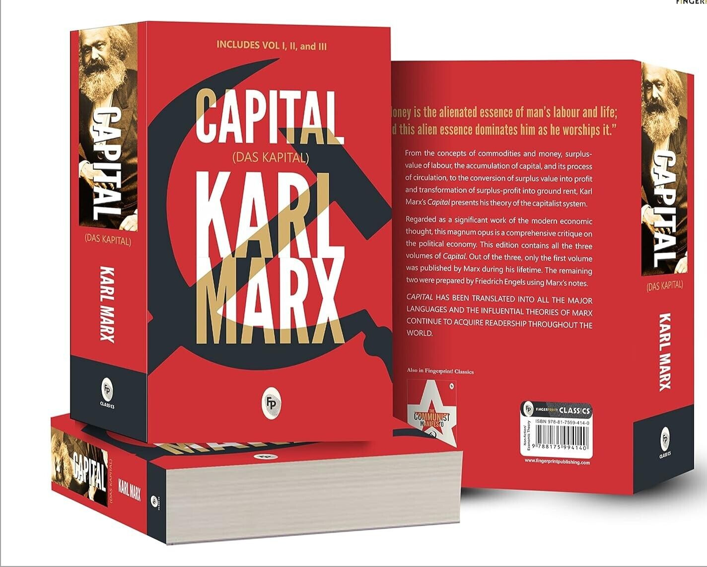 Capital (Das Capital): Includes Vol.1,2,3 Paperback by Karl Marx (Author) | BOOK