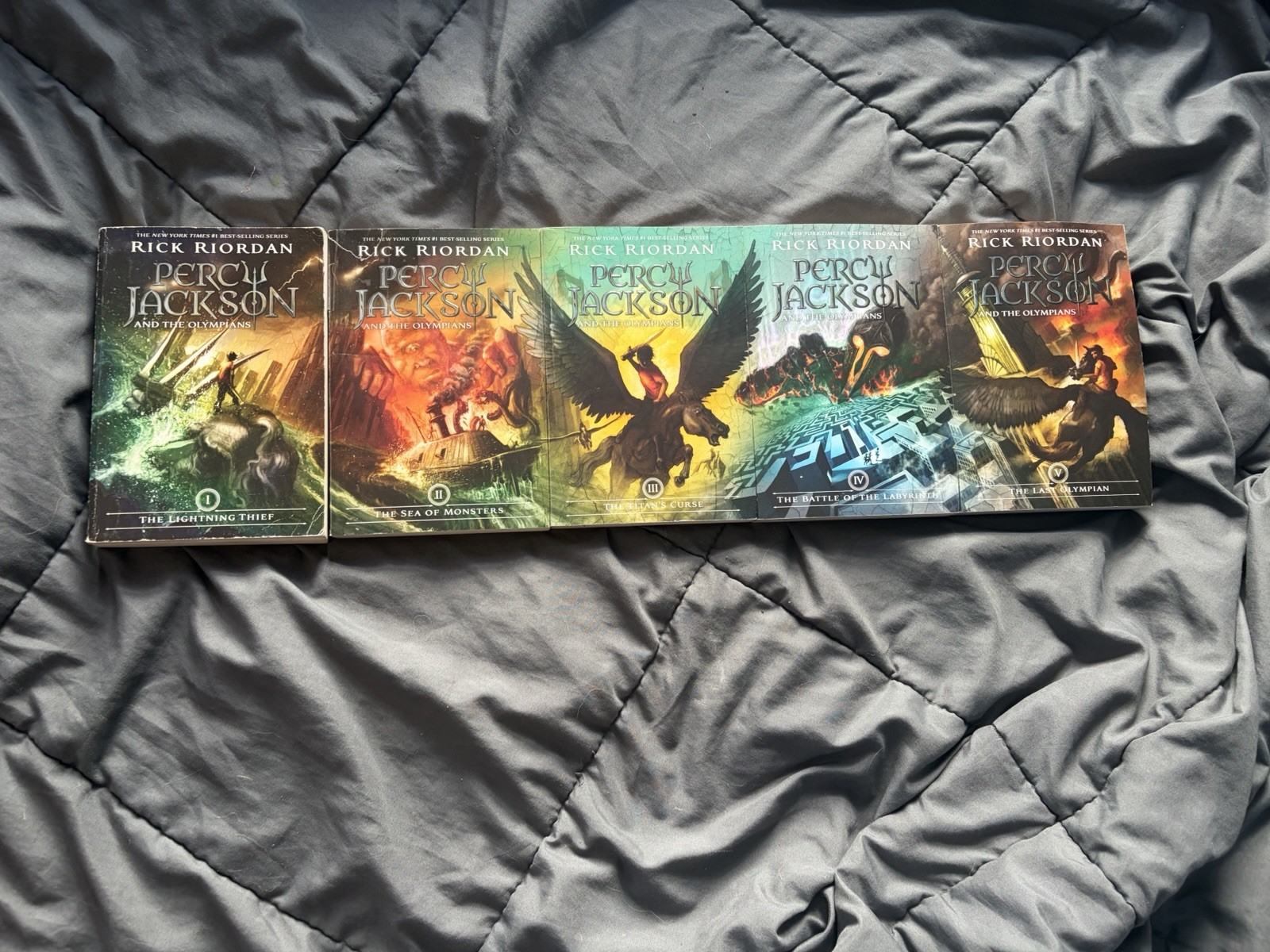 Rick Riordan Percy Jackson and the Olympians 5-Book Paperback Set Fantasy YA