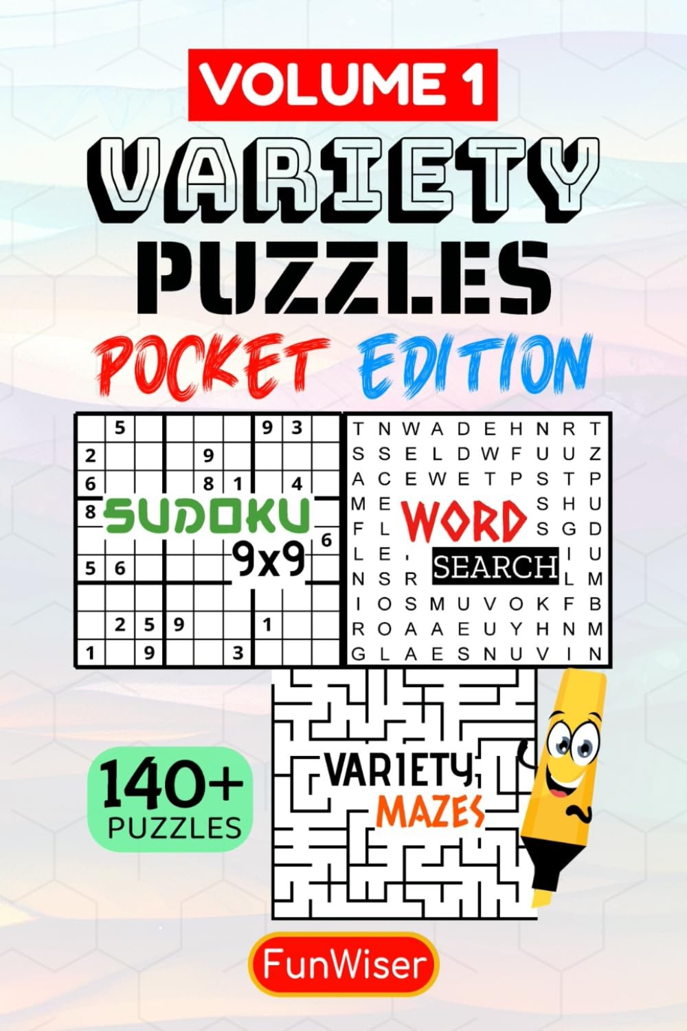 Variety Puzzles Activity Book for Adults – Pocket Edition: 140+ Puzzles – Ph…