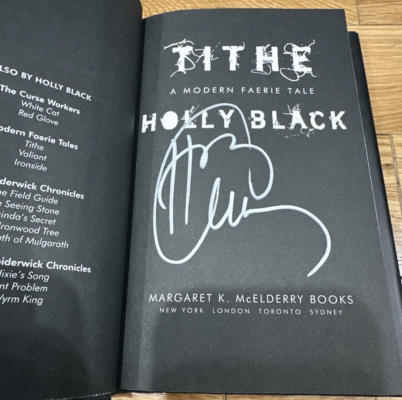 A Modern Faerie Tale Series by Holly Black SIGNED 1st Edition Hardcover