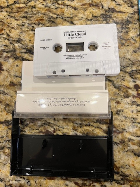 Little Cloud by Eric Carle Book & Cassette Set 🎧 1997 Scholastic Read-Along VTG