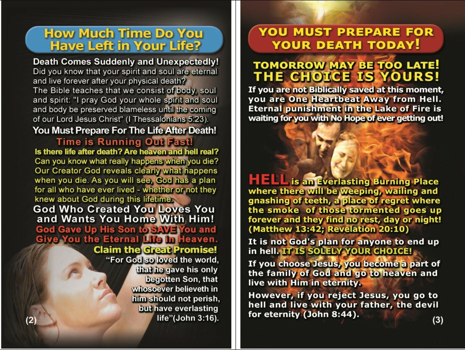 Gospel, Bible Tracts on THE RAPTURE, PK of 32 units in 2 Covers, 16 Pages Each