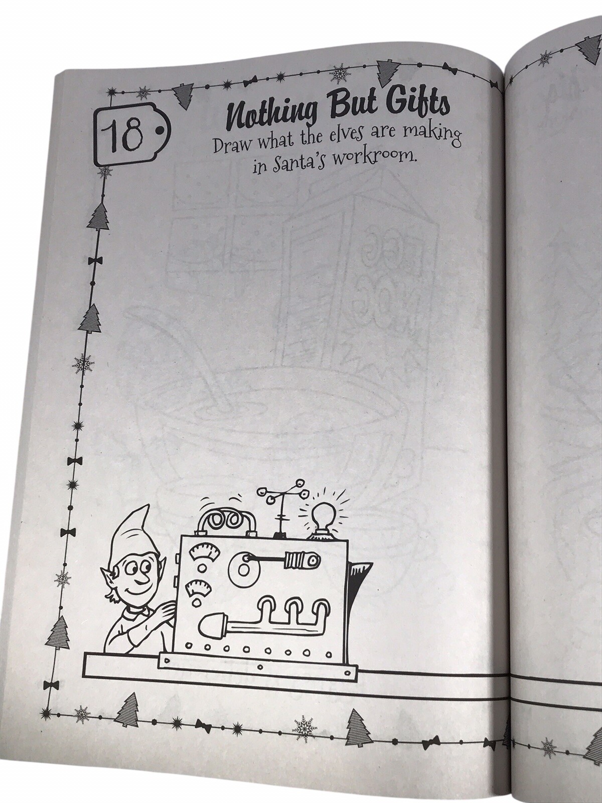 Santa’s On His Way Book Jumbo Coloring Activity Paperback 62 Pages