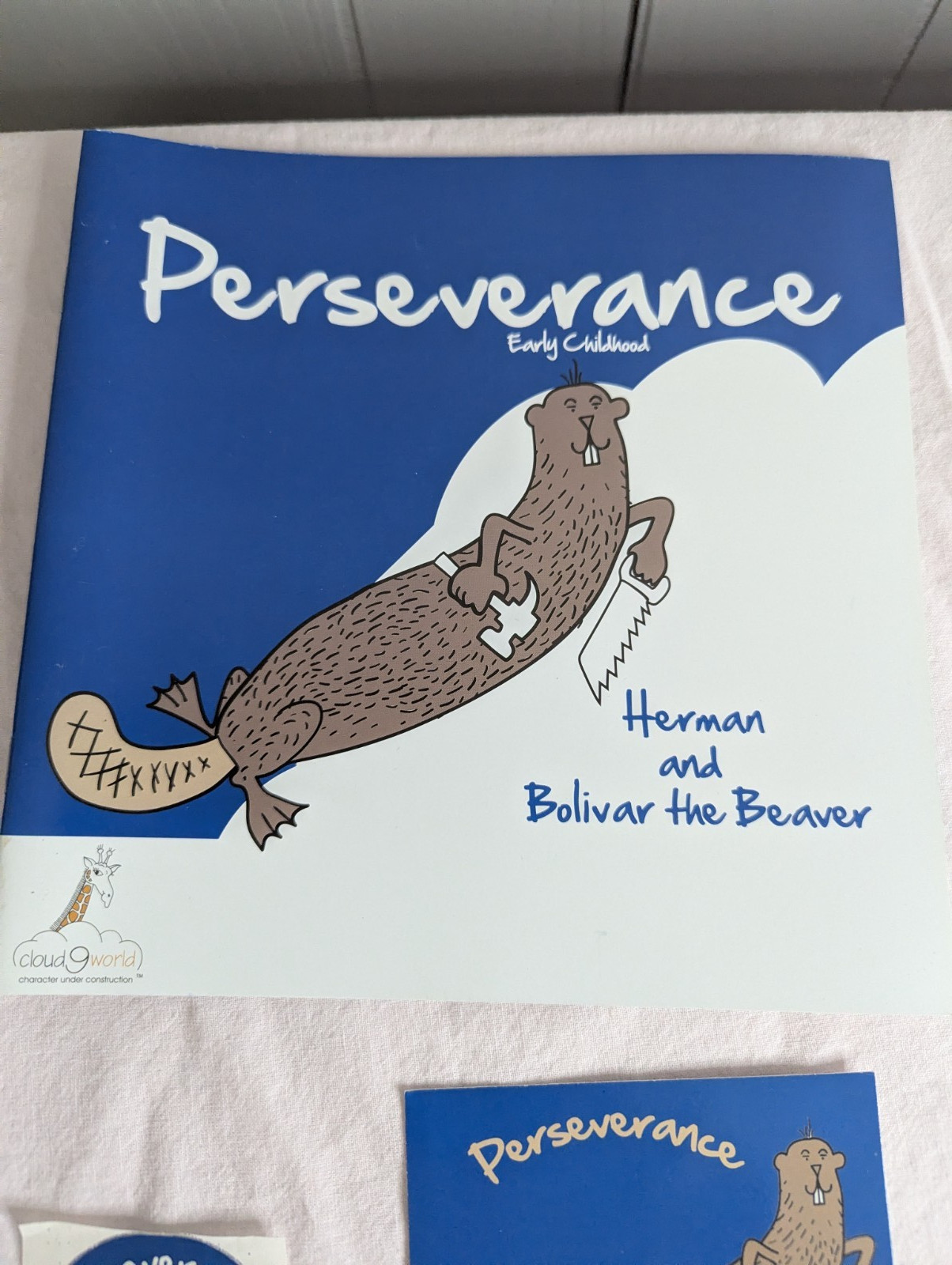 Home School Teachers Cloud 9 world character book PERSEVERANCE Kindergarten -1st
