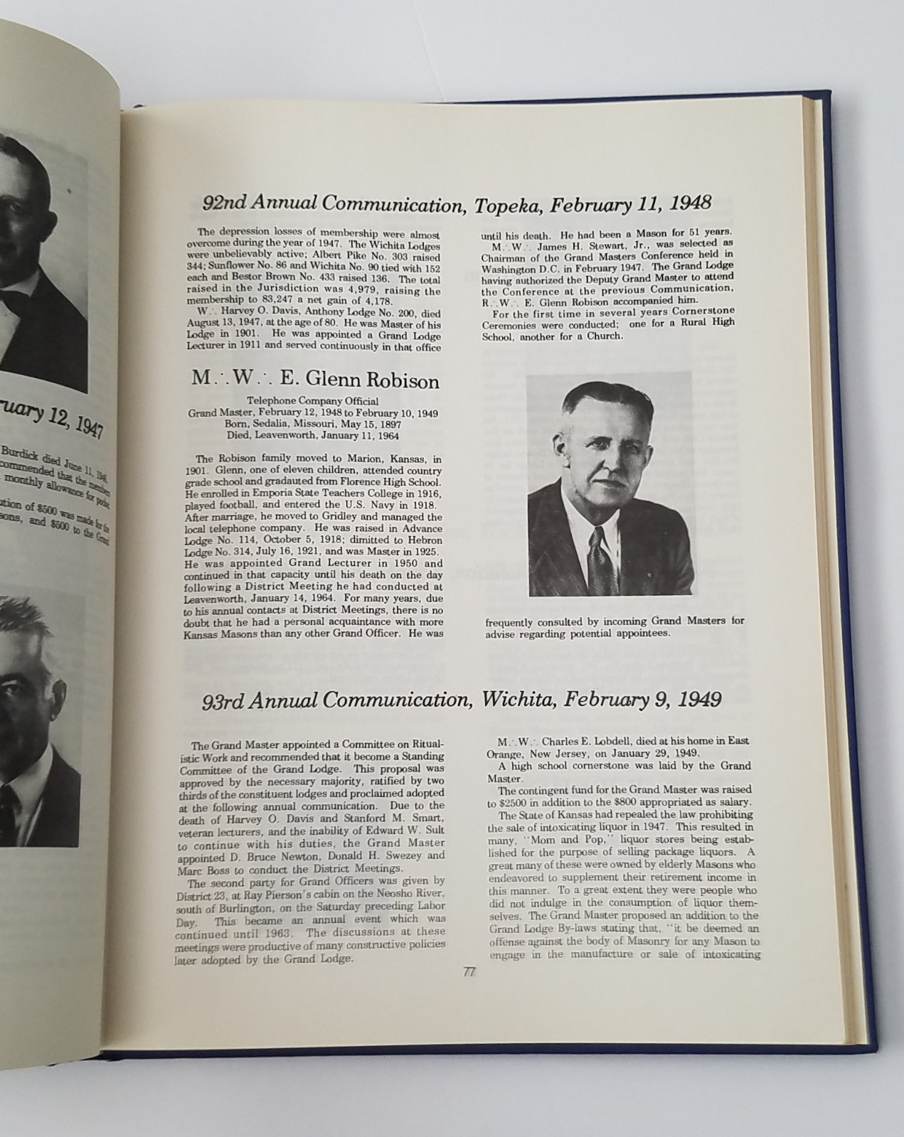 History of Kansas Masonry Book 1974. Hardcover 136 Pages. Mason