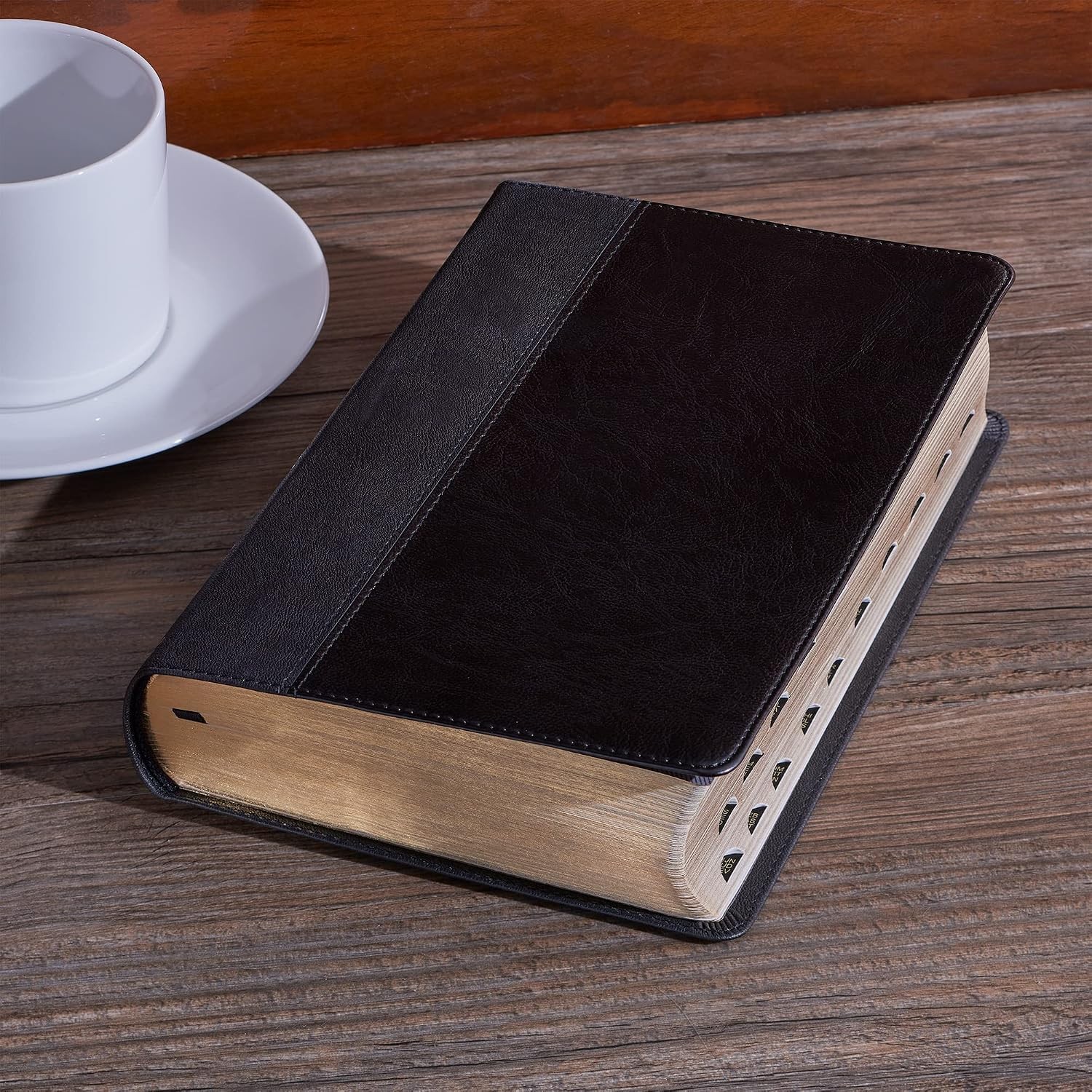 KJV Holy Bible, Giant Print Standard Size Faux Leather Red Letter Edition – Thum