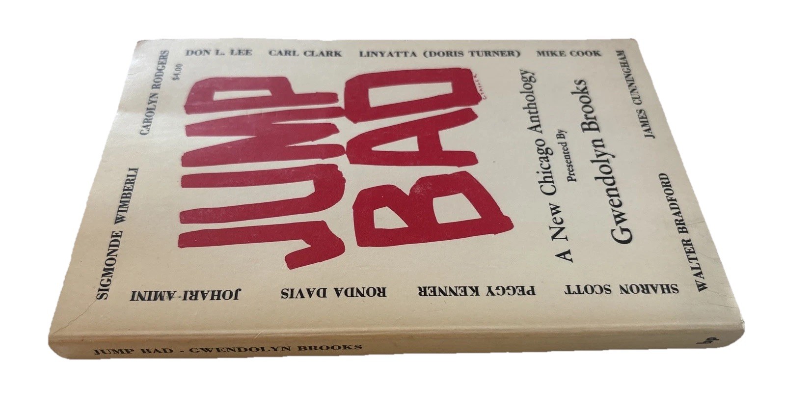 Jump Bad: A New Chicago Anthology By Gwendolyn Brooks 1972 PB 1st Ed 2nd Print