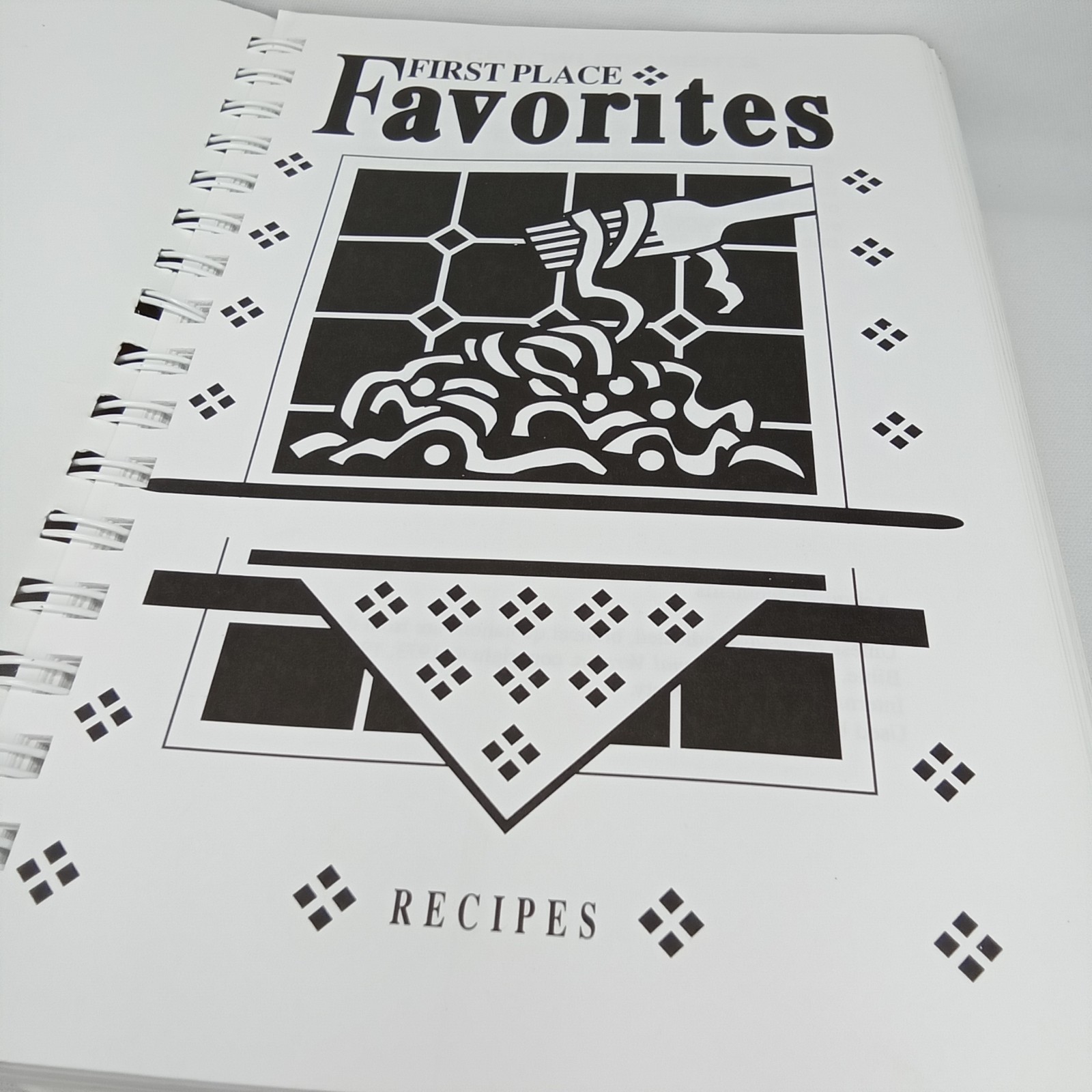 First Place Favorites Recipes Lifeway 312 Pages Spiral Bound Vintage Cookbook