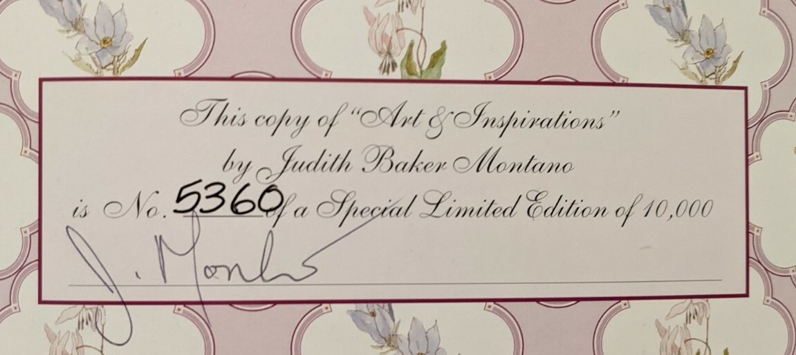 *SIGNED/NUMBERED/LIMITED EDITION* Judith Baker Montano : Art and Inspirations