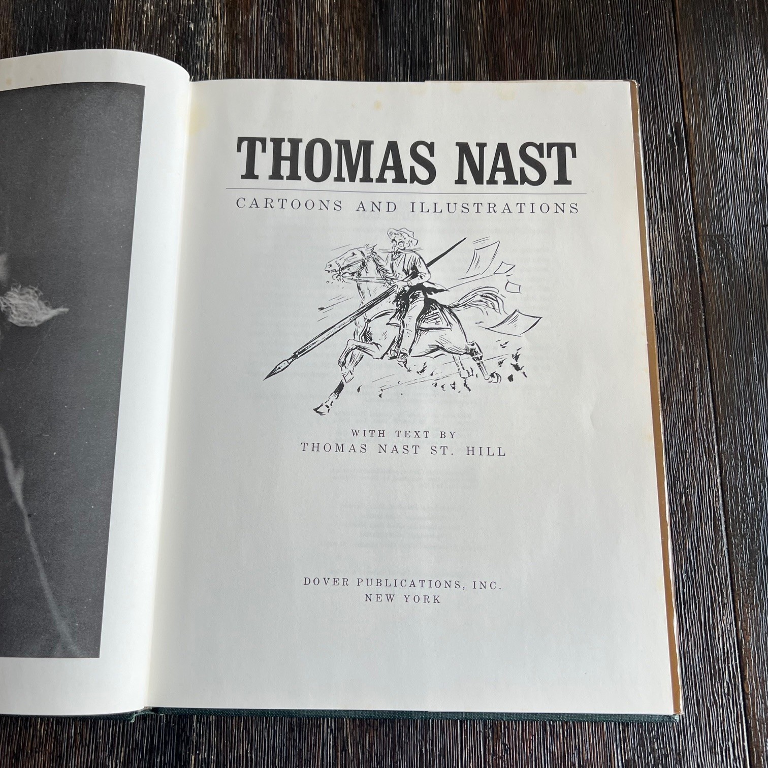 Thomas Nast: Cartoons and Illustrations 117 Works Dover 1974 VTG Hardcover Book