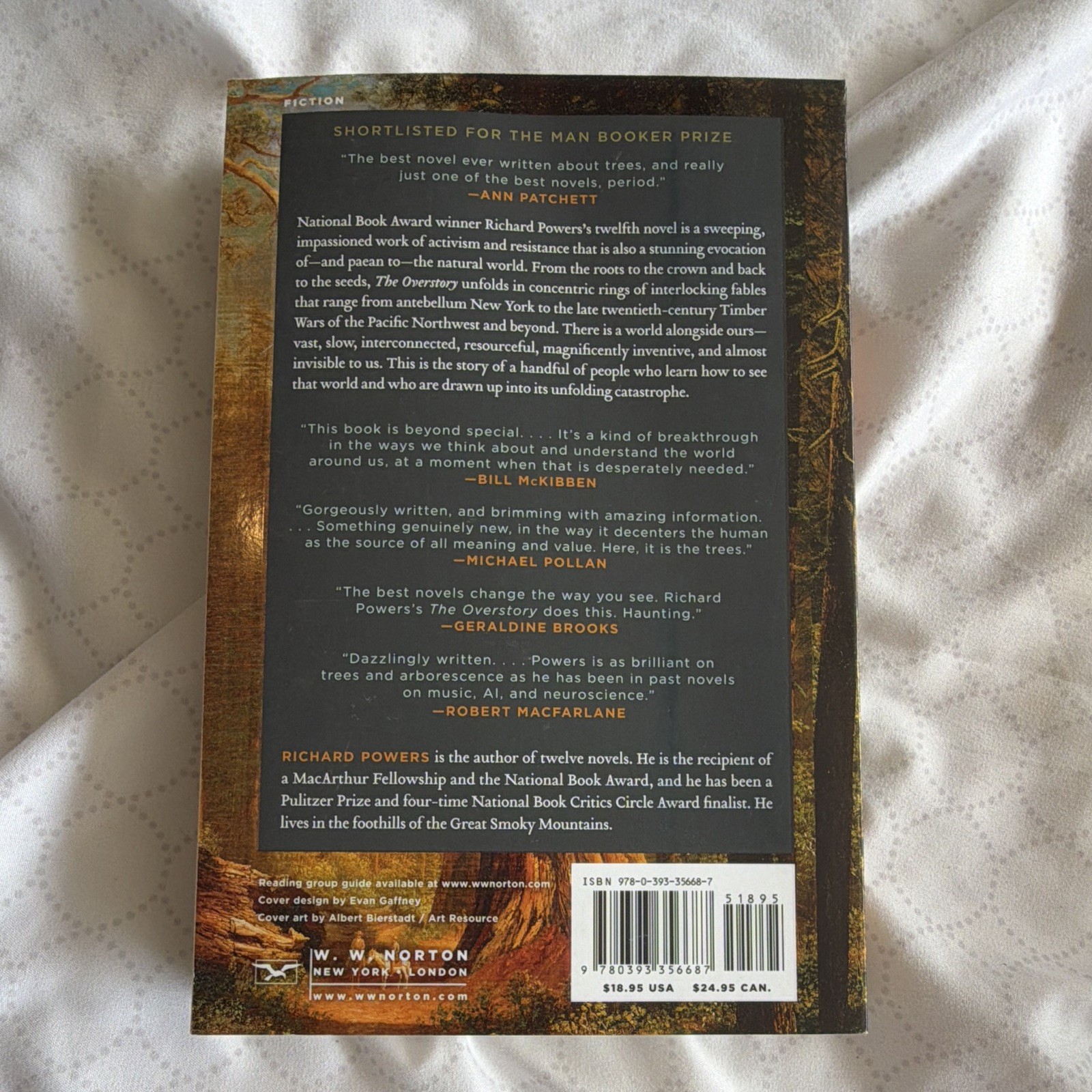 Richard Powers The Overstory 2019 Trade Paperback W. W. Norton 1st Ed Inscribed