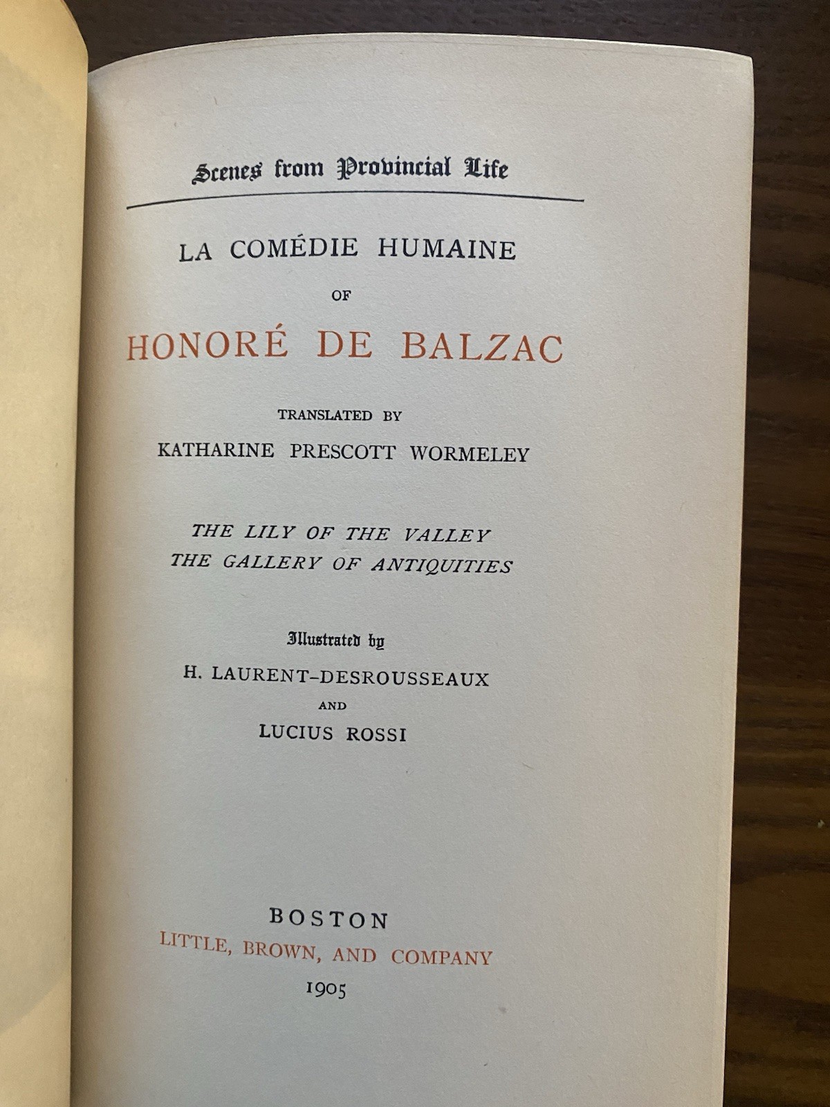 Honore de Balzac 3 Vols 1903-1907 Little Brown Co HC Decorative Bindings
