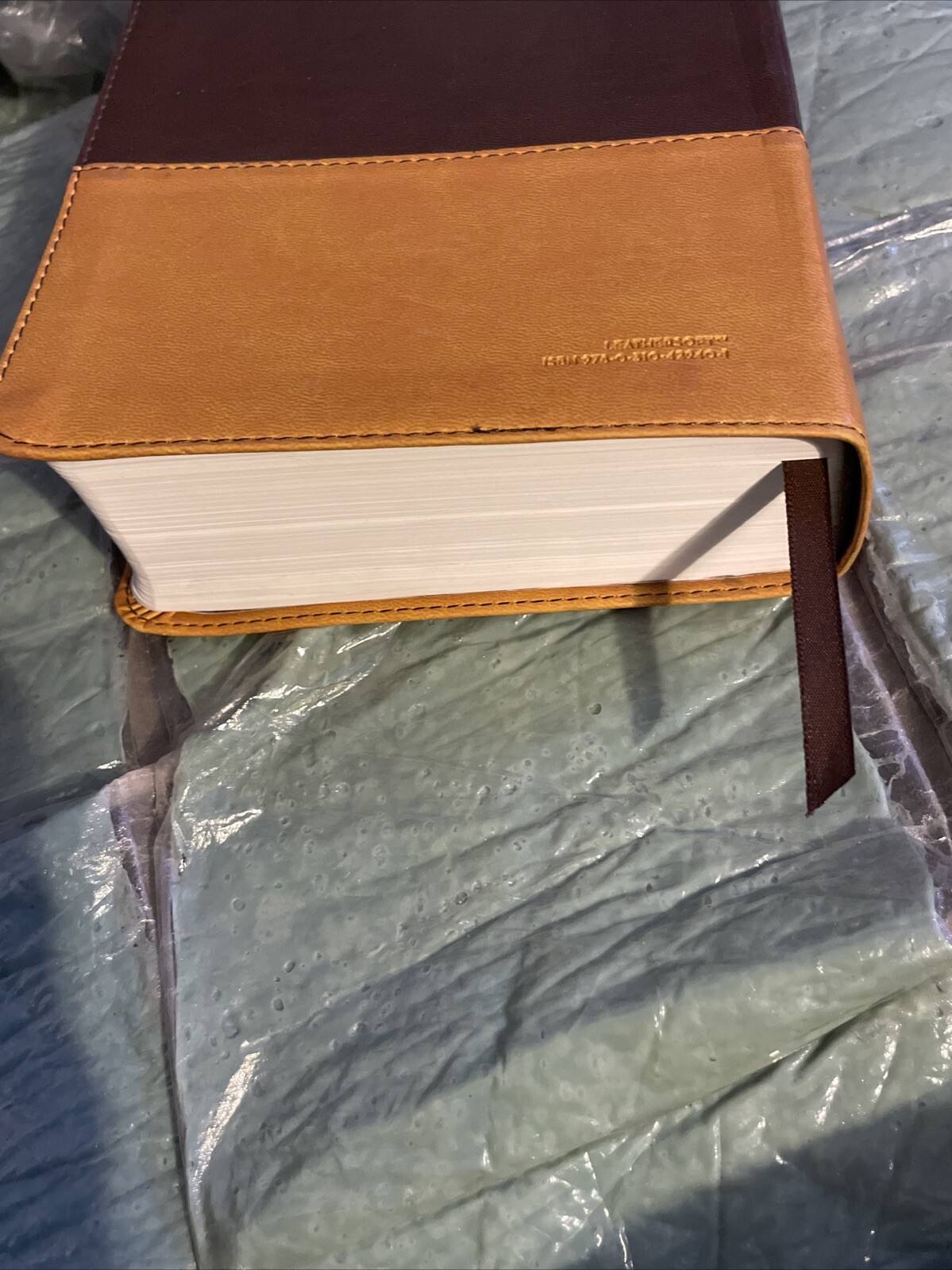 NIV Bible Large Print DuoTone Leather Soft