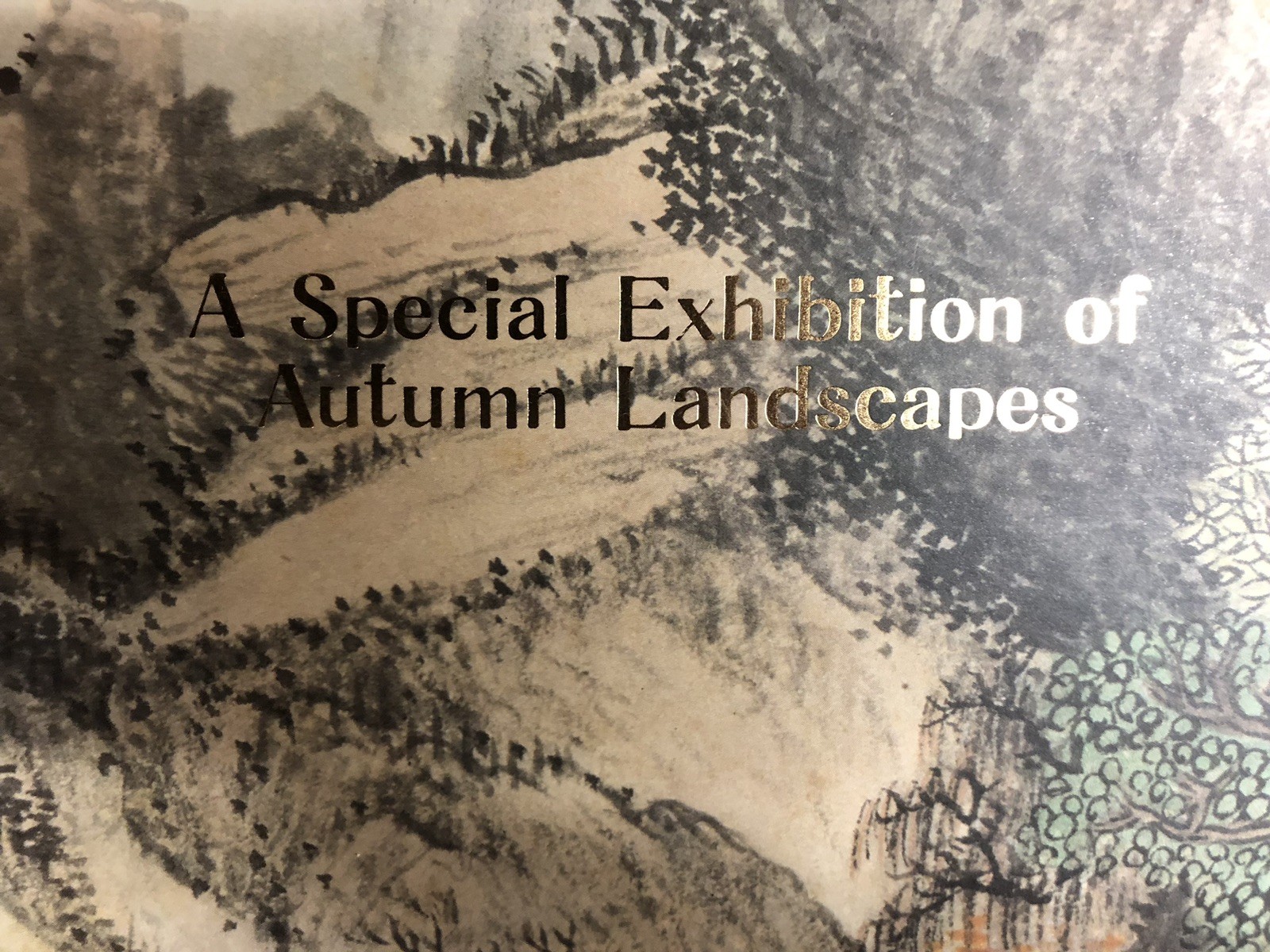 Special Exhibition of Autumn Landscapes softcover book 1994 Chinese Taiwan