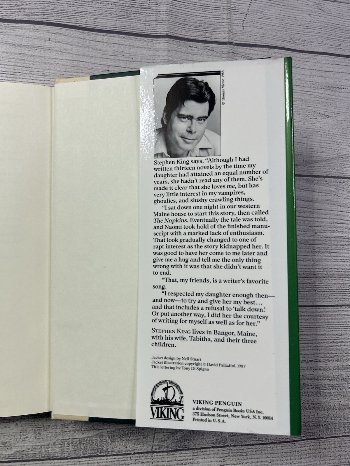 Stephen King The Eyes of The Dragon 1987 Hardcover with Dust Jacket