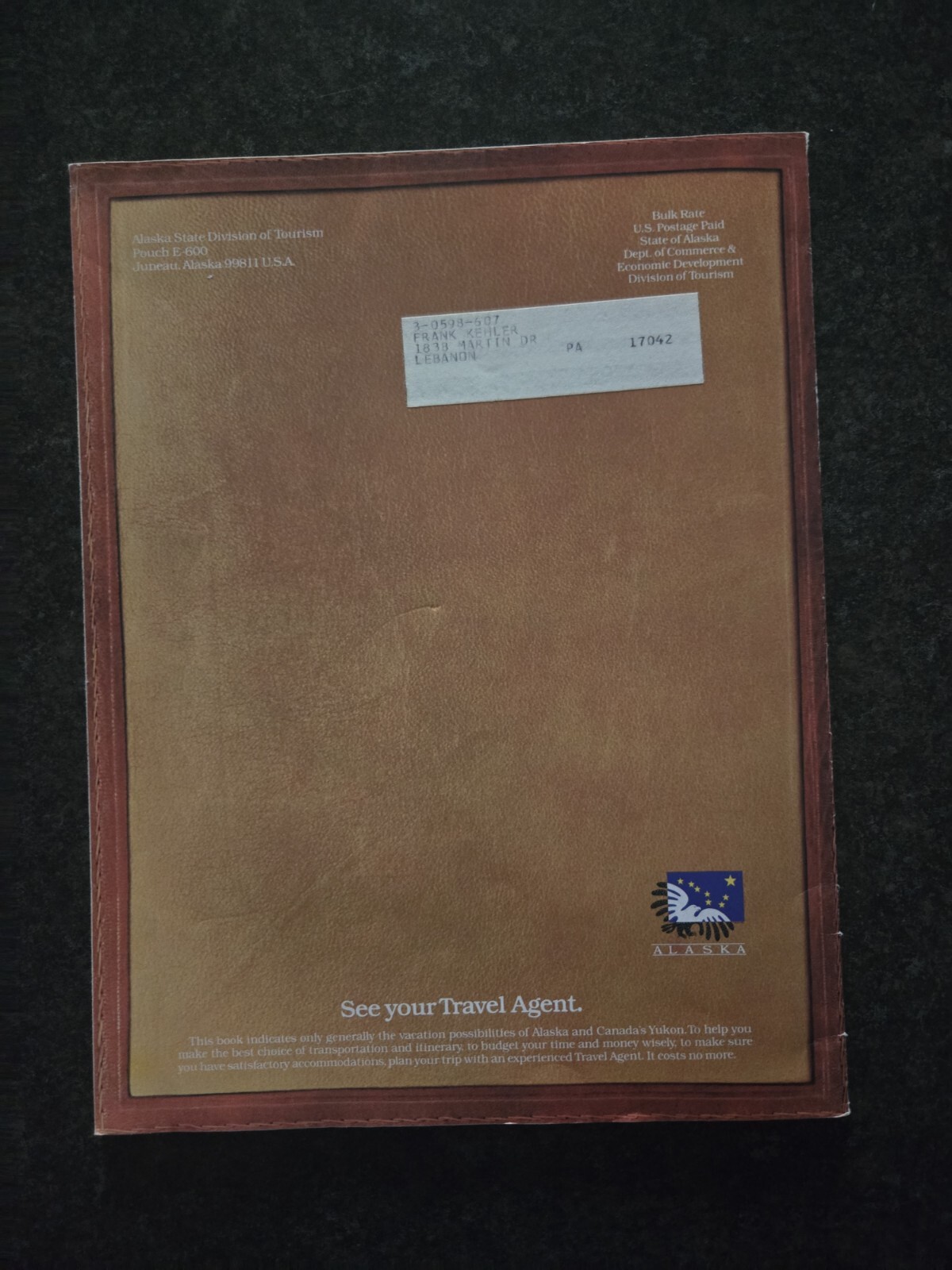 Alaska and Canada’s Yukon vacation planner Vintage Vg Pb