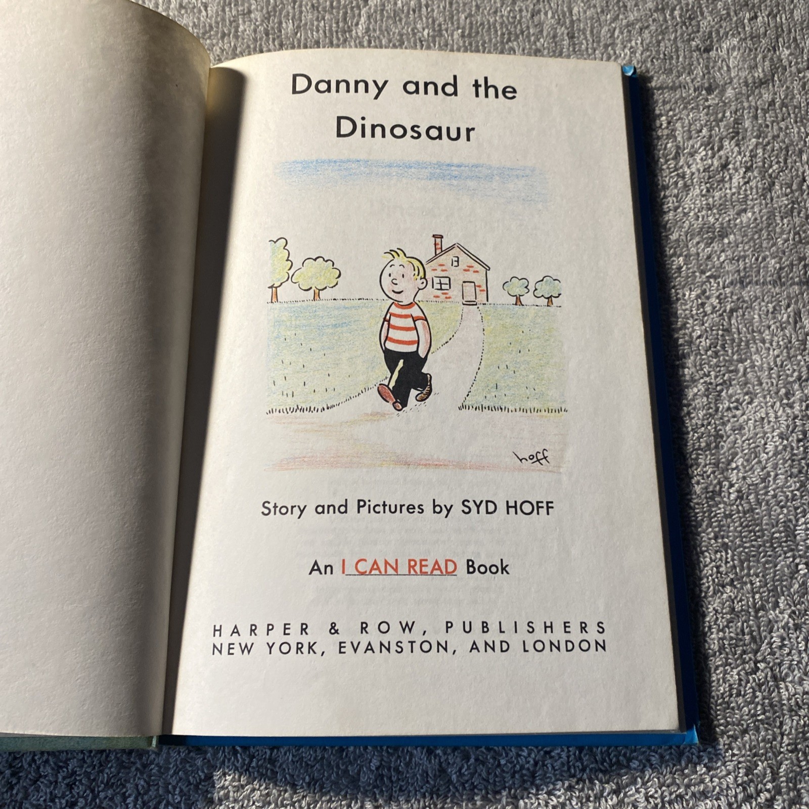 Danny and the Dinosaur Syd Hoff 1958 Harper & Row Weekly Reader’s Hardcover 0