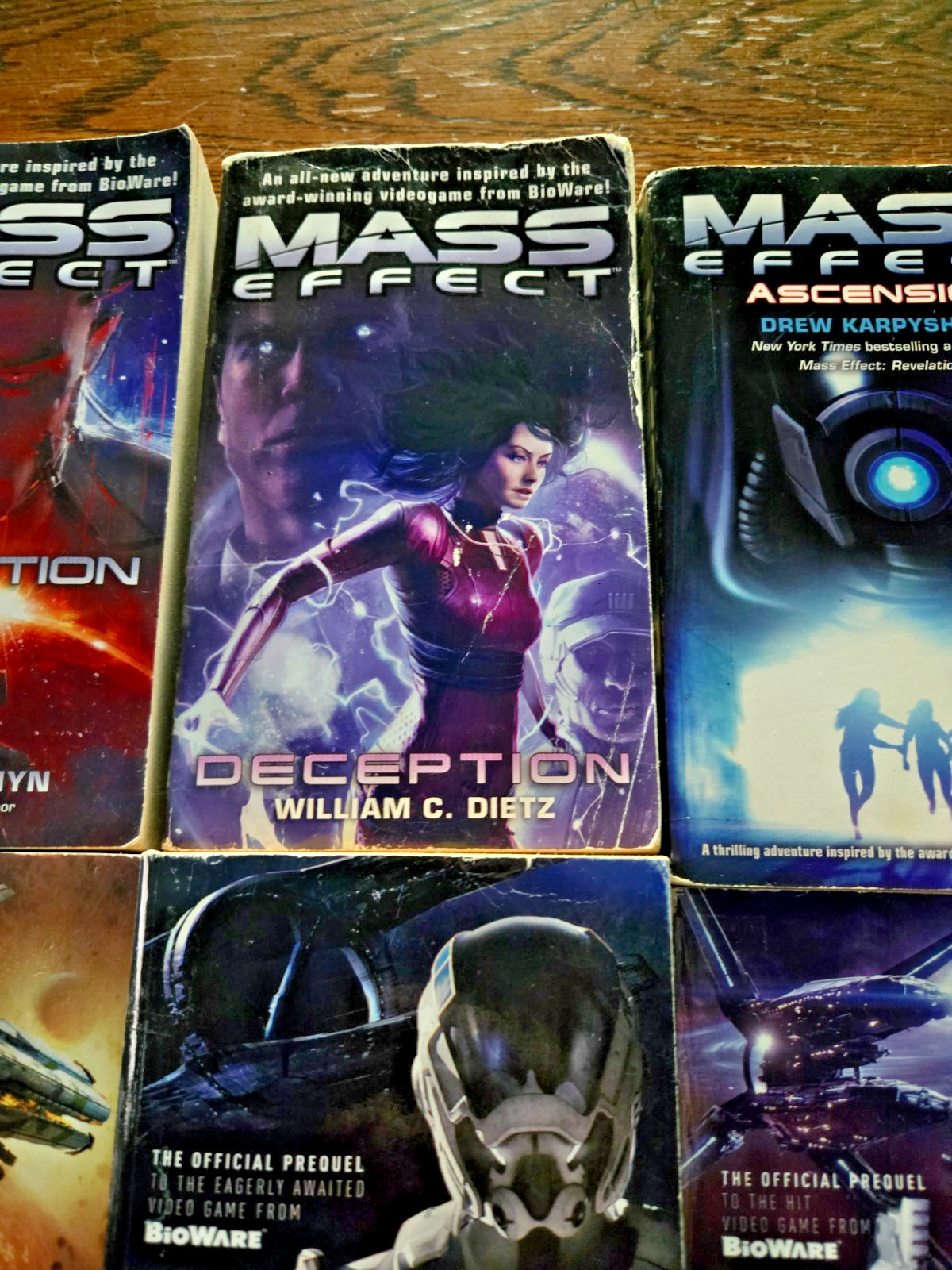 Mass Effect 6 Book Lot – Paperbacks, Andromeda and Milky Way