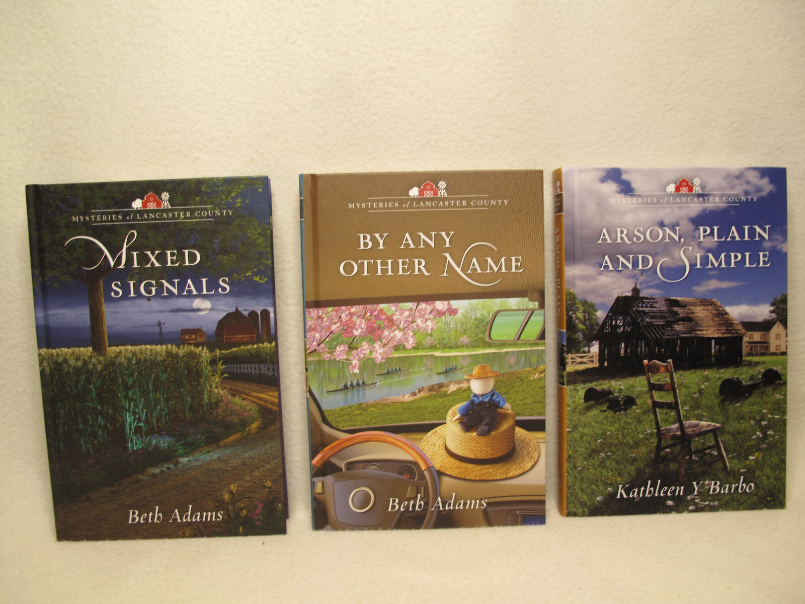 Lot Of 7 Books~Christian~Guideposts~Mysteries of Lancaster Co.~Modern~Amish~HD