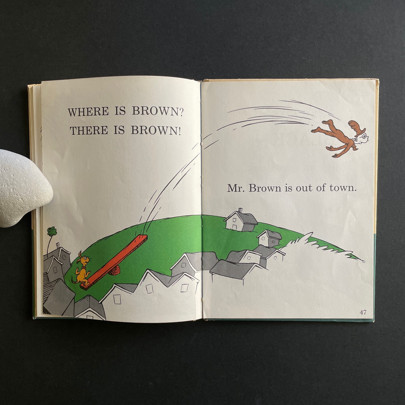 Hop On Pop • Dr. Seuss • Early Book Club Edition 1963 • Linen Hardcover