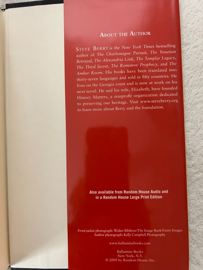 Steve Berry, Venetian Betrayal; Paris Vendetta; Emperor’s Tomb; King’s Deception