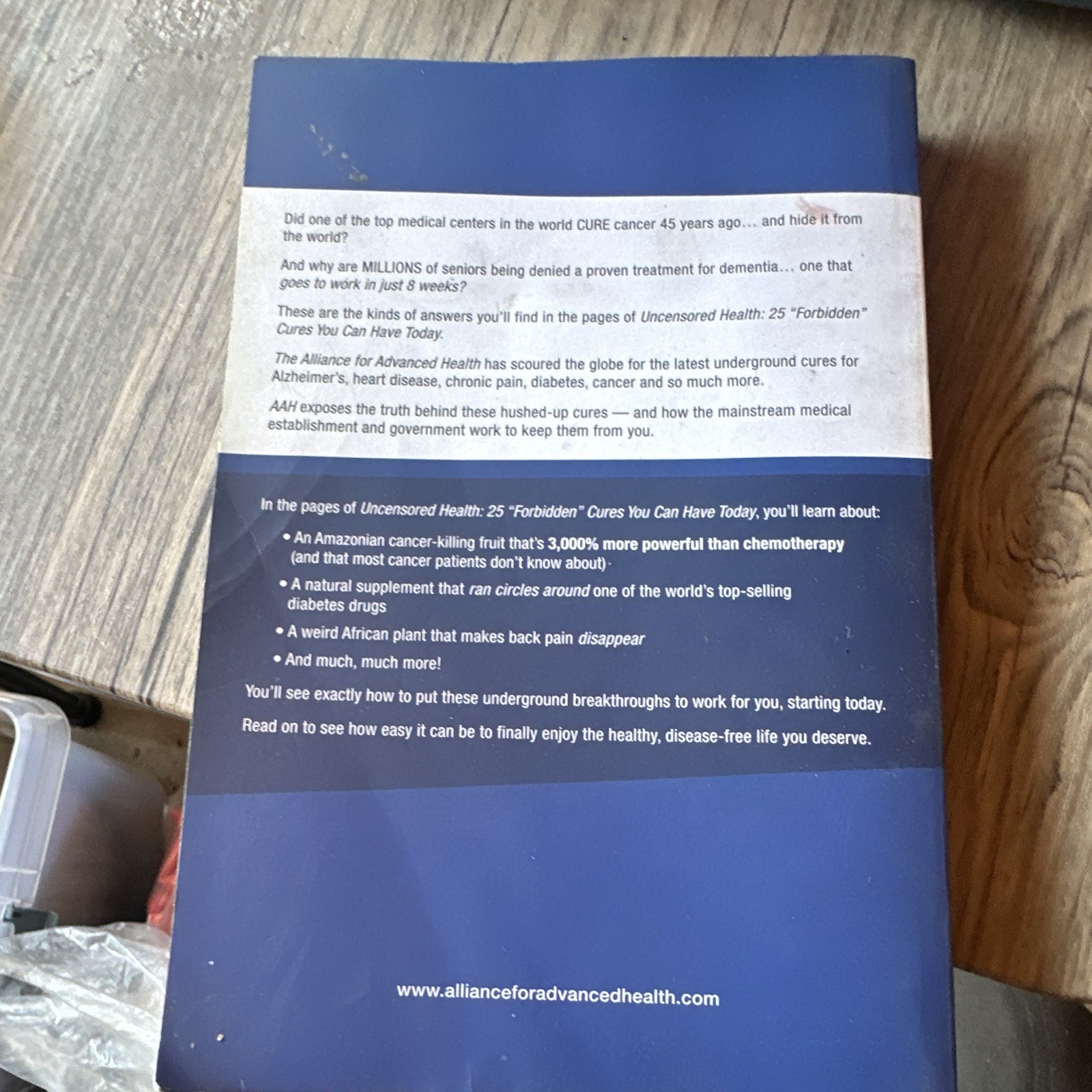 Alliance for Advanced Health Uncensored Health “Forbidden” Cures PB