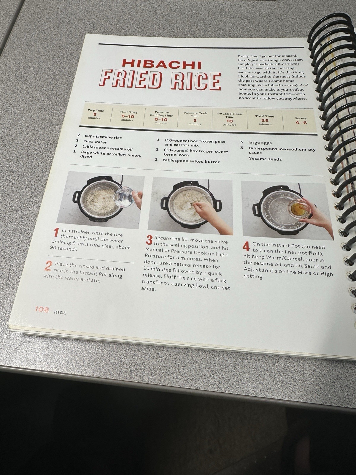 Step By Step Instant Pot Cookbook Spiral Bound Yummy Easy Recipes Very Good Cond