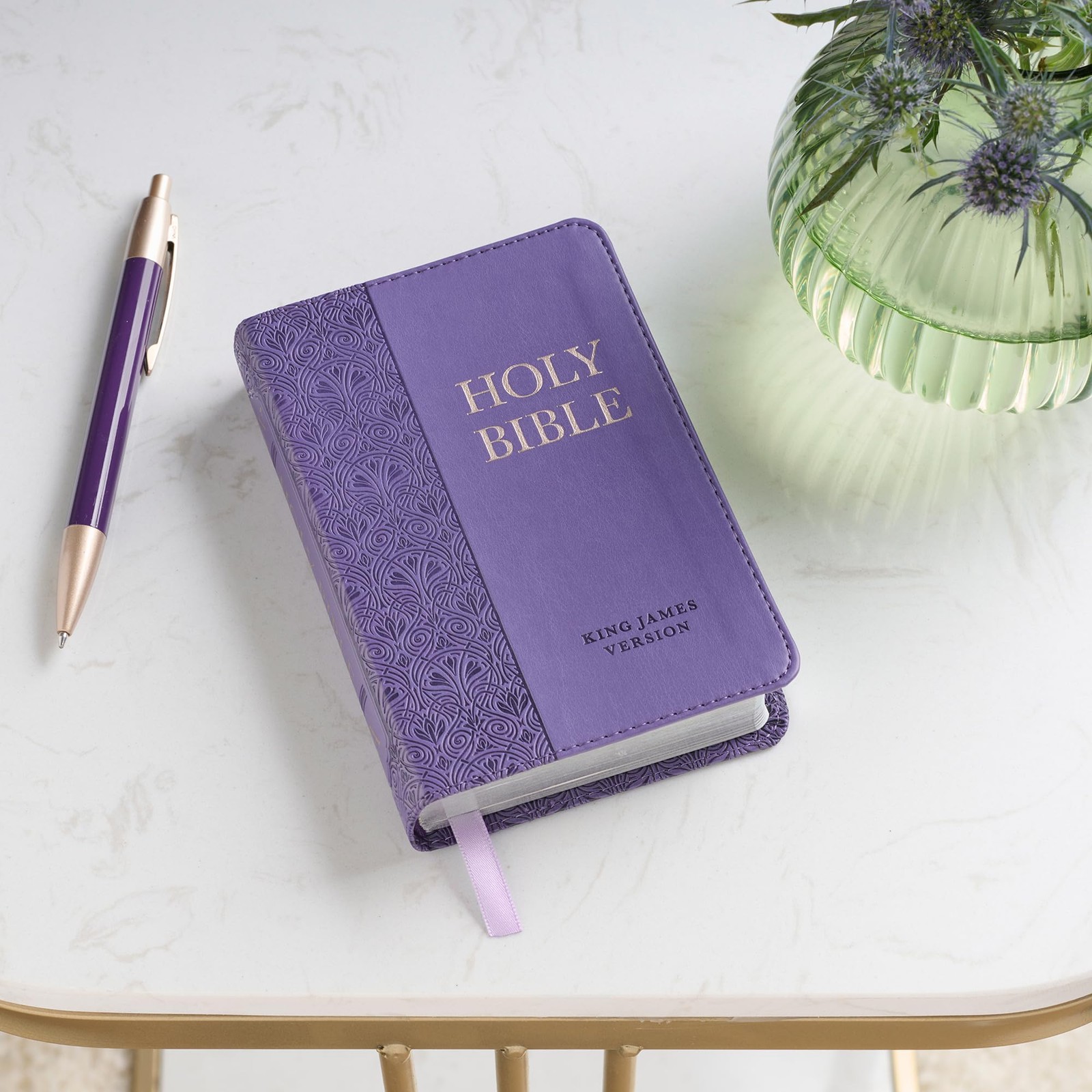 KJV Bible Print Red Letter Pocket Size Black Leathersoft