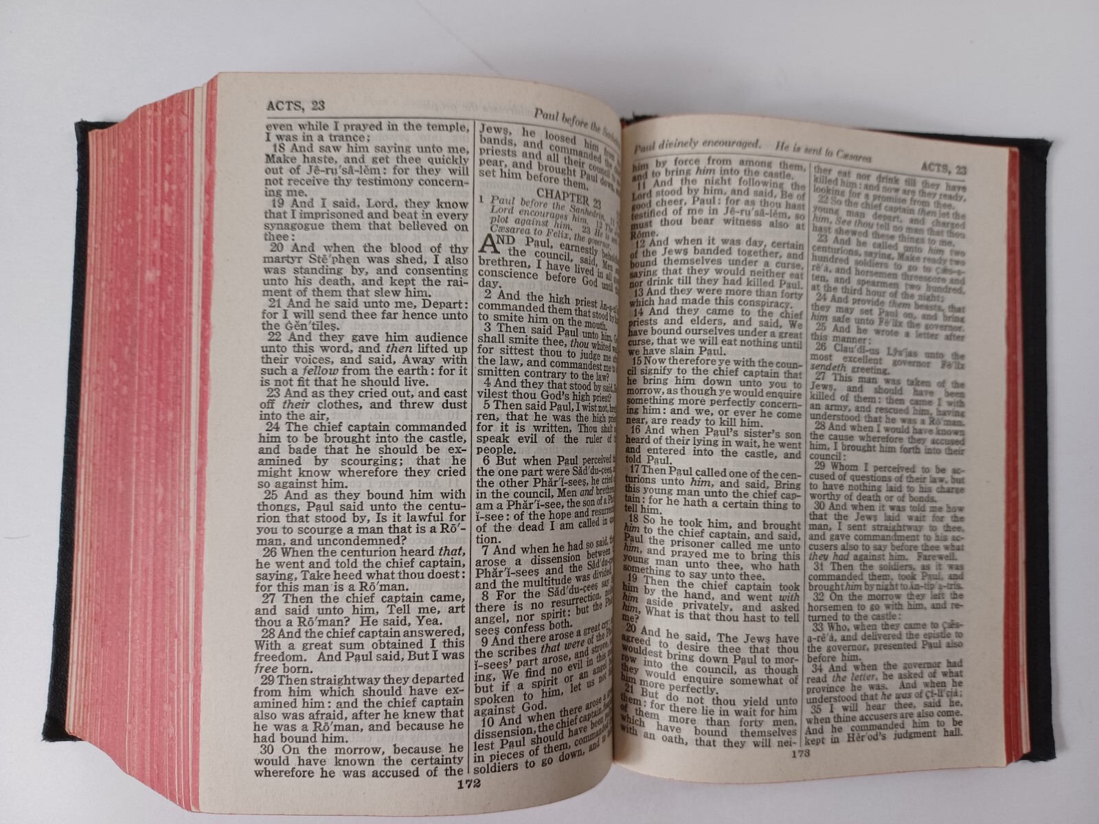 Holy Bible KJV Self Pronouncing Edition National Bible Press 1940s HB