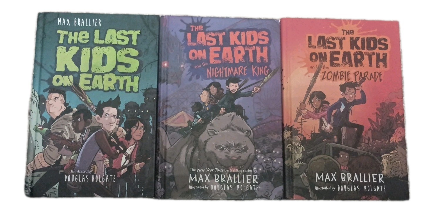 The Last Kids on Earth Hardcover Book Set Books 1-3 Max Brallier Zombie Parade