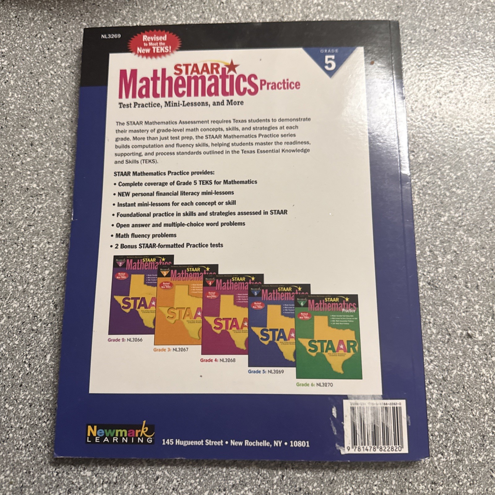 Staar Mathematics Practice Grade 5- Newmark Learning