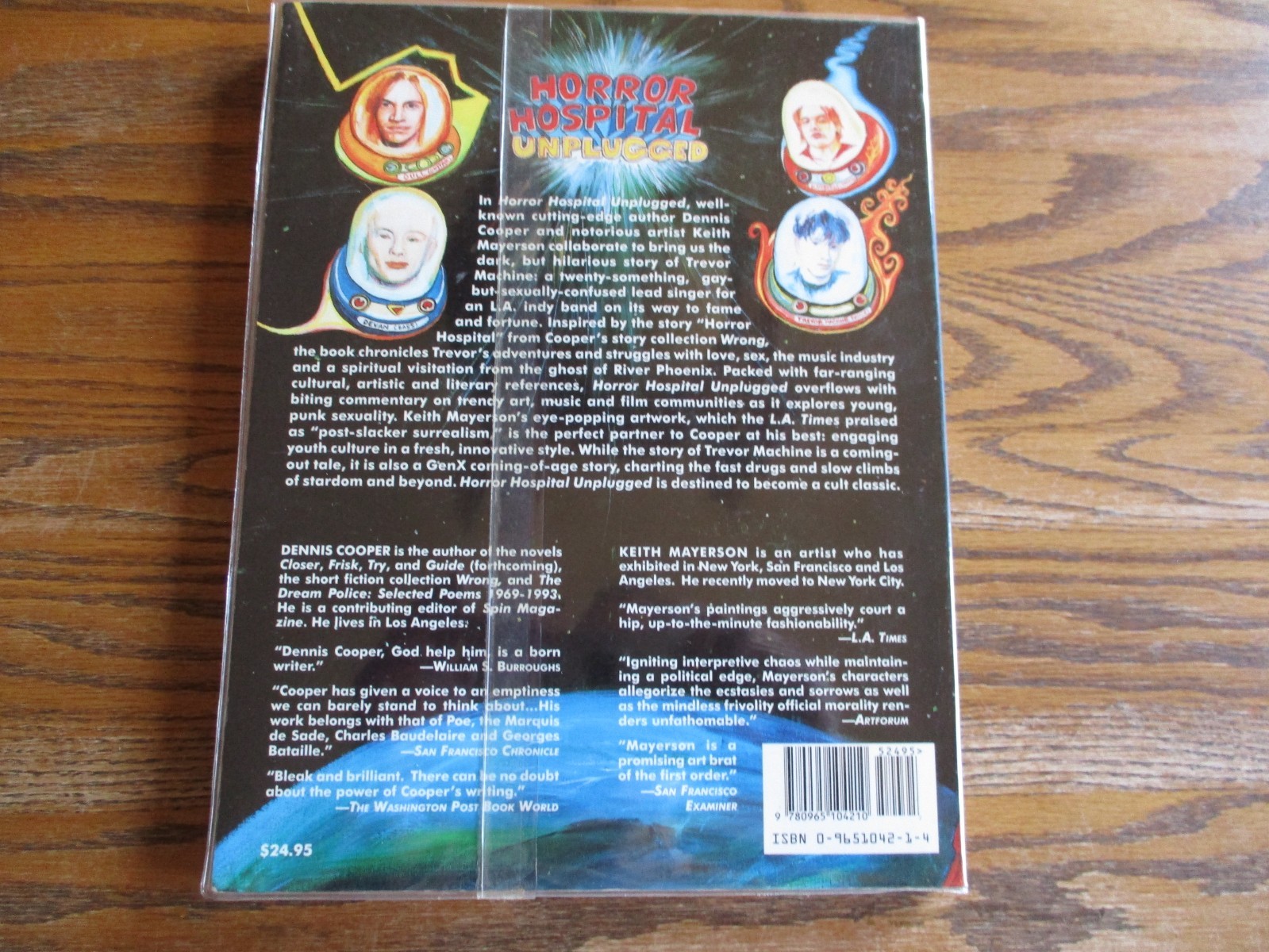 Horror Hospital: Unplugged, Keith Mayerson Dennis Cooper RE/Search, NEW in mylar