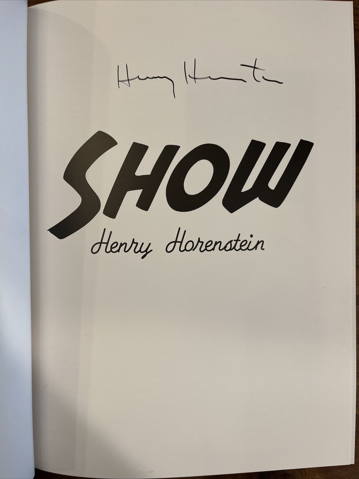 SHOW – Henry Horenstein – Burlesque Photography 2010 Hardcover W Slipcase Signed