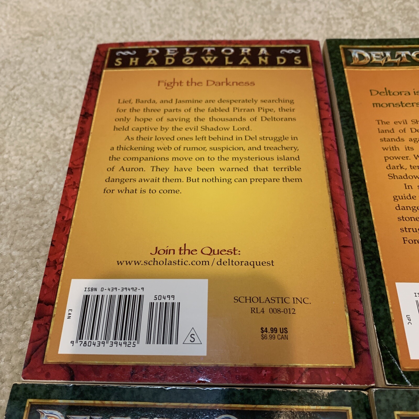 Deltora Quest Shadowlands Lot of 4 Paperback Books 1 2 3 8 Emily Rodda