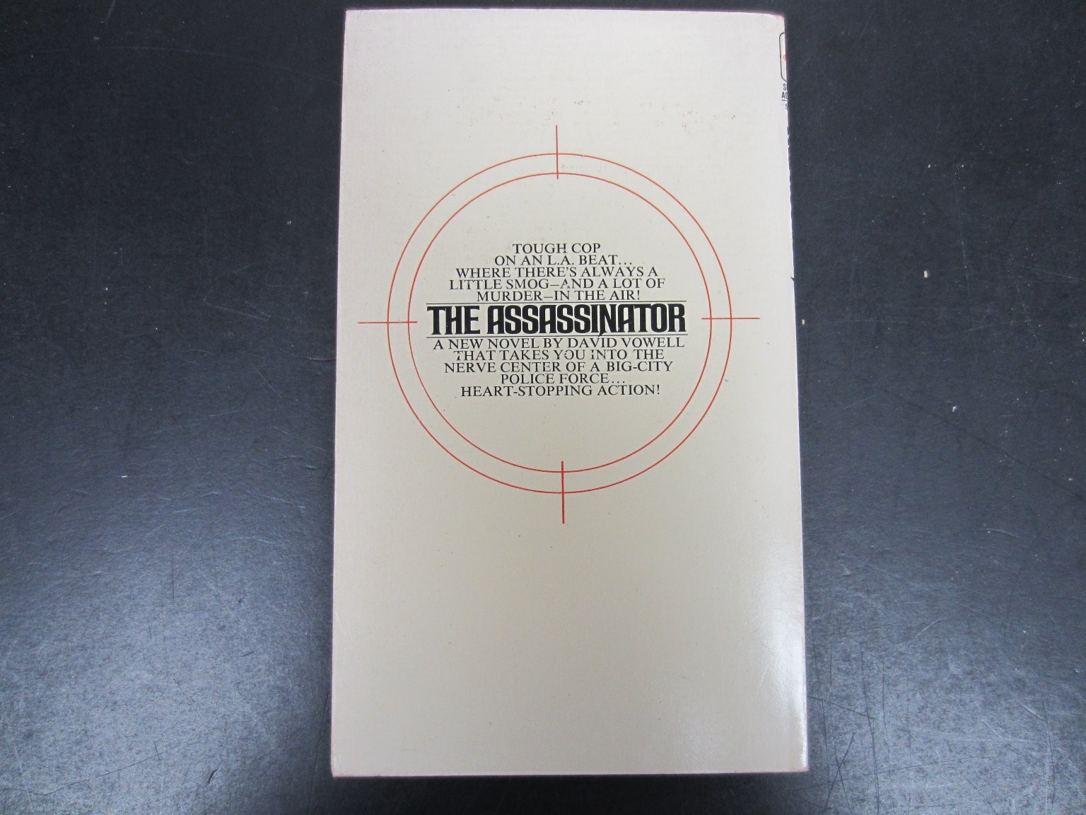 The Assassinator David Vowell 1975 First Printing Crime Thriller Bantam Books PB