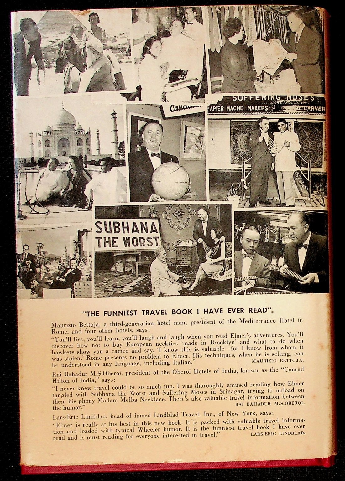 Around the World with Elmer Backwards Wheeler 1960 Travel Humor Fleet Pub
