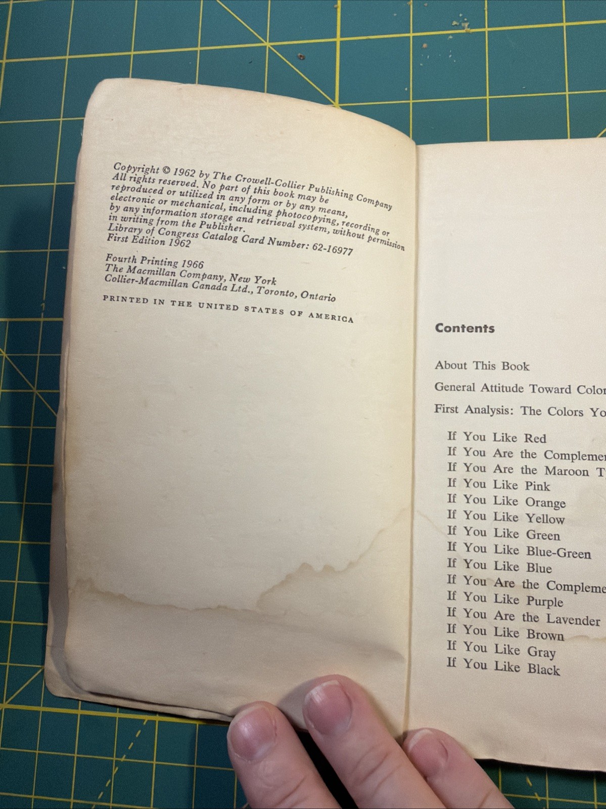 Color In Your World Faber Birren 1966 Collier Color Theory PB