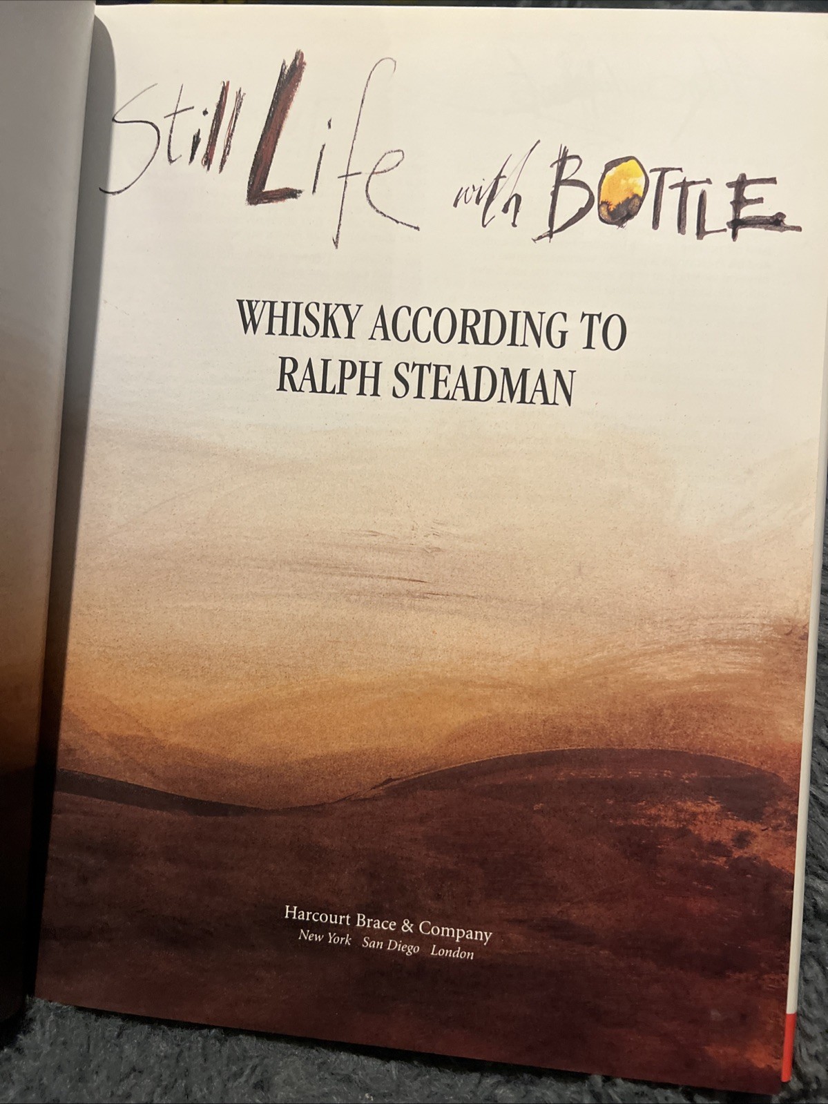 2 books Ralph Steadman Still Life With Bottle 1st Edition hardcover B-910