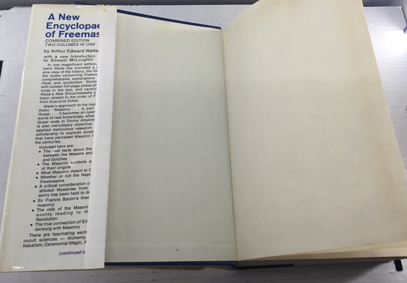 A New Encyclopedia of Freemasonry Combinded 2 Volumes in 1 Waite 1970 HB DJ