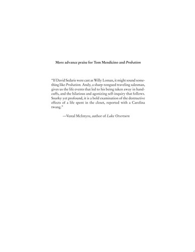 Probation by Mendicino, Tom, Good Book