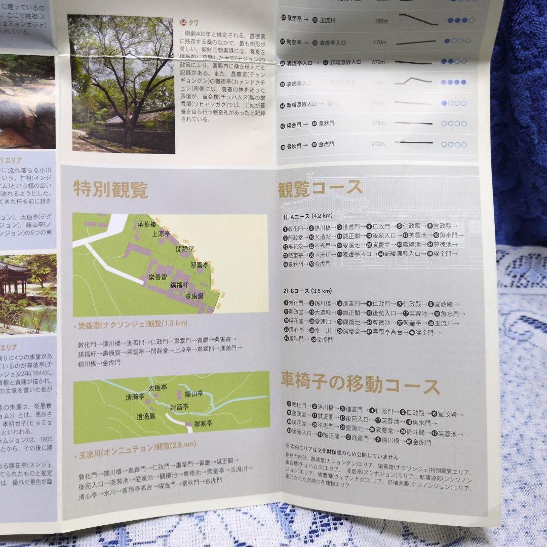 Korean UNESCO Changdeokgung Palace Travel Brochure 21cm x 10cm