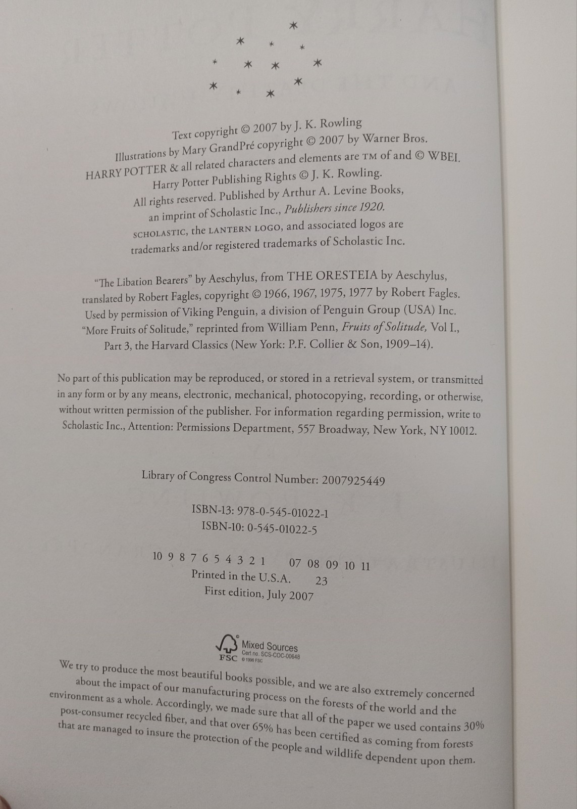RARE WITH THE ERRORS. … (2007, Hardcover)