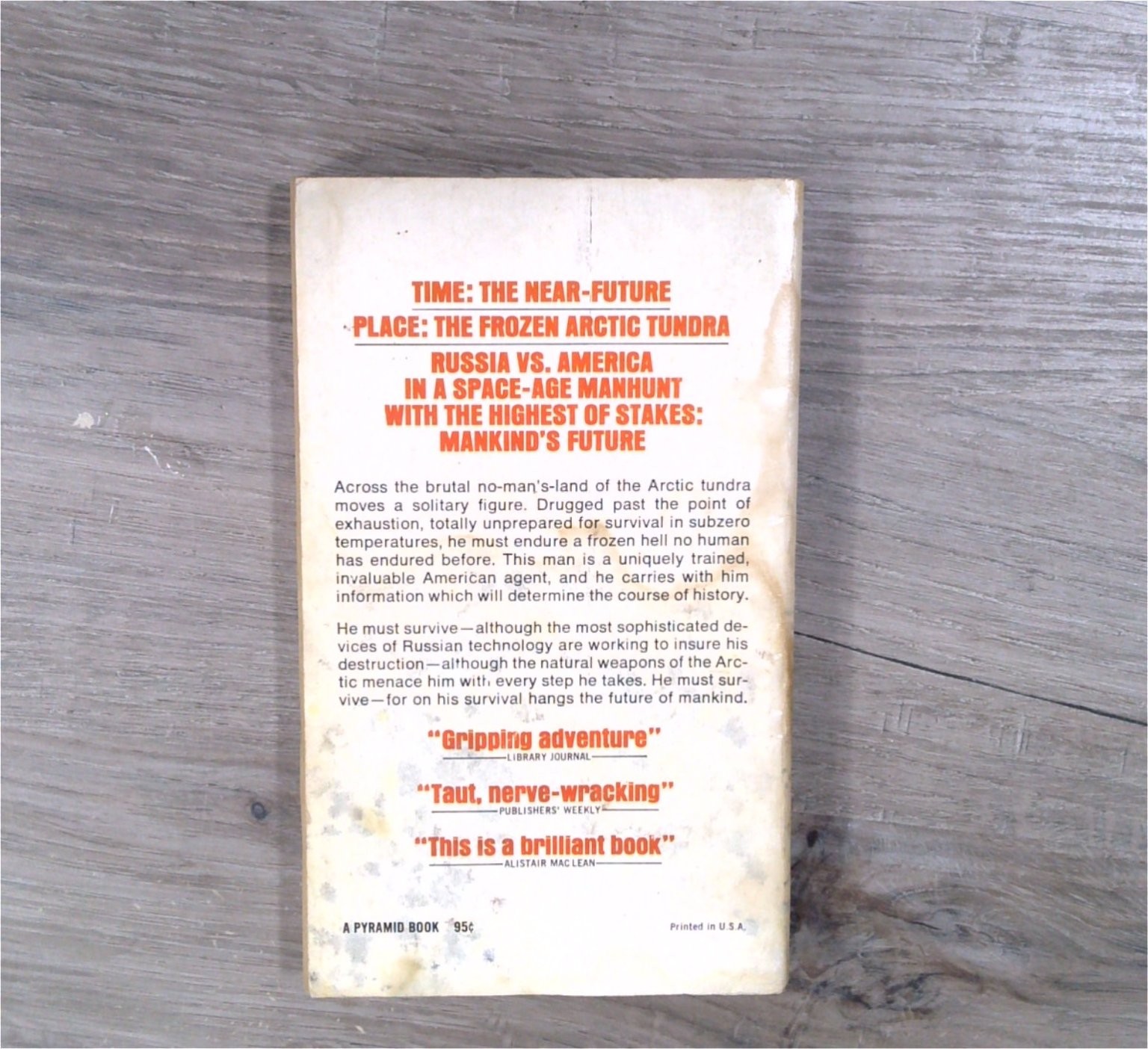 North Cape Joe Poyer 1971 Paperback Cold War Arctic Thriller Pyramid Book