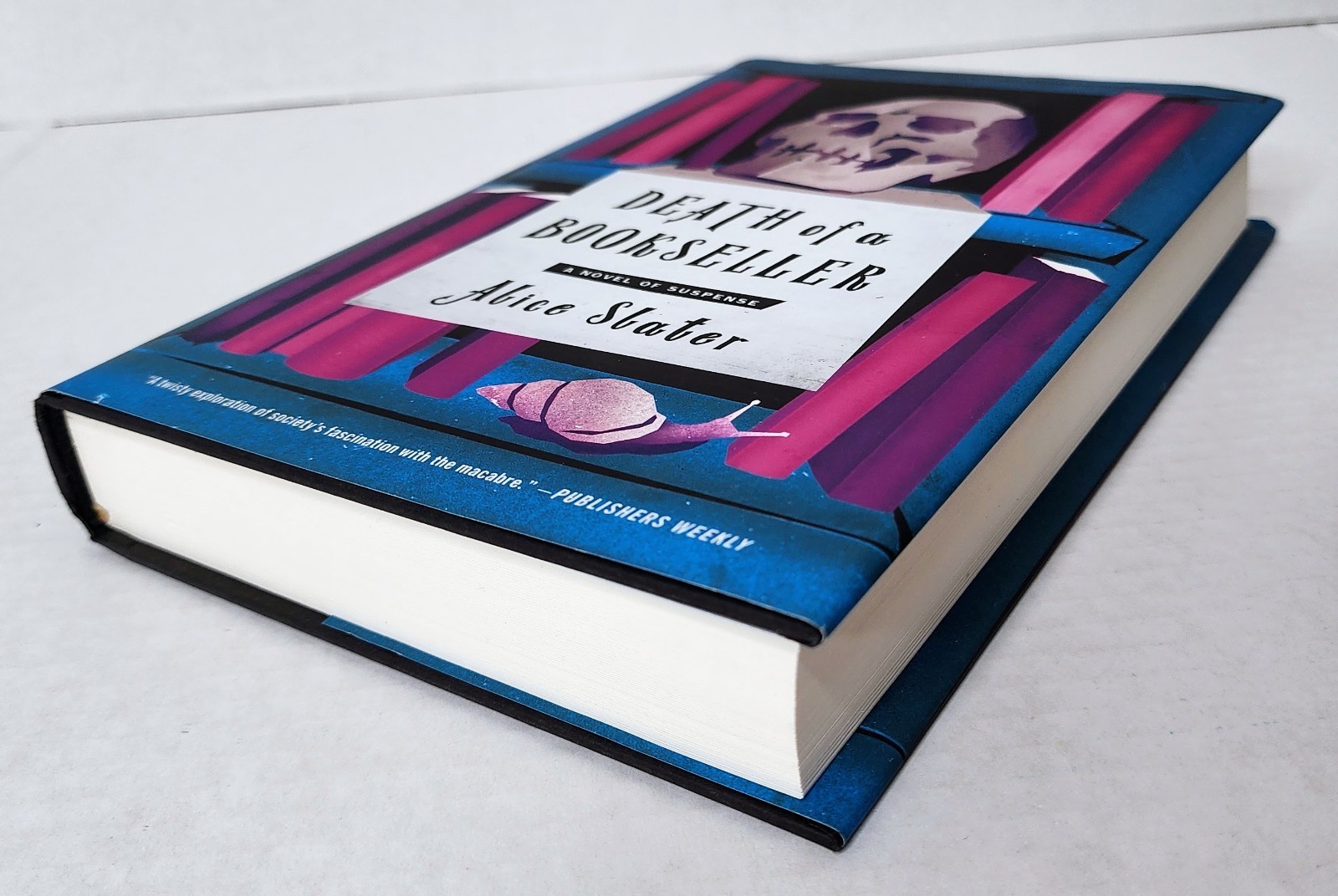 Death of a Bookseller Alice Slater 1st Edition HC 2023 Proofreader Insert