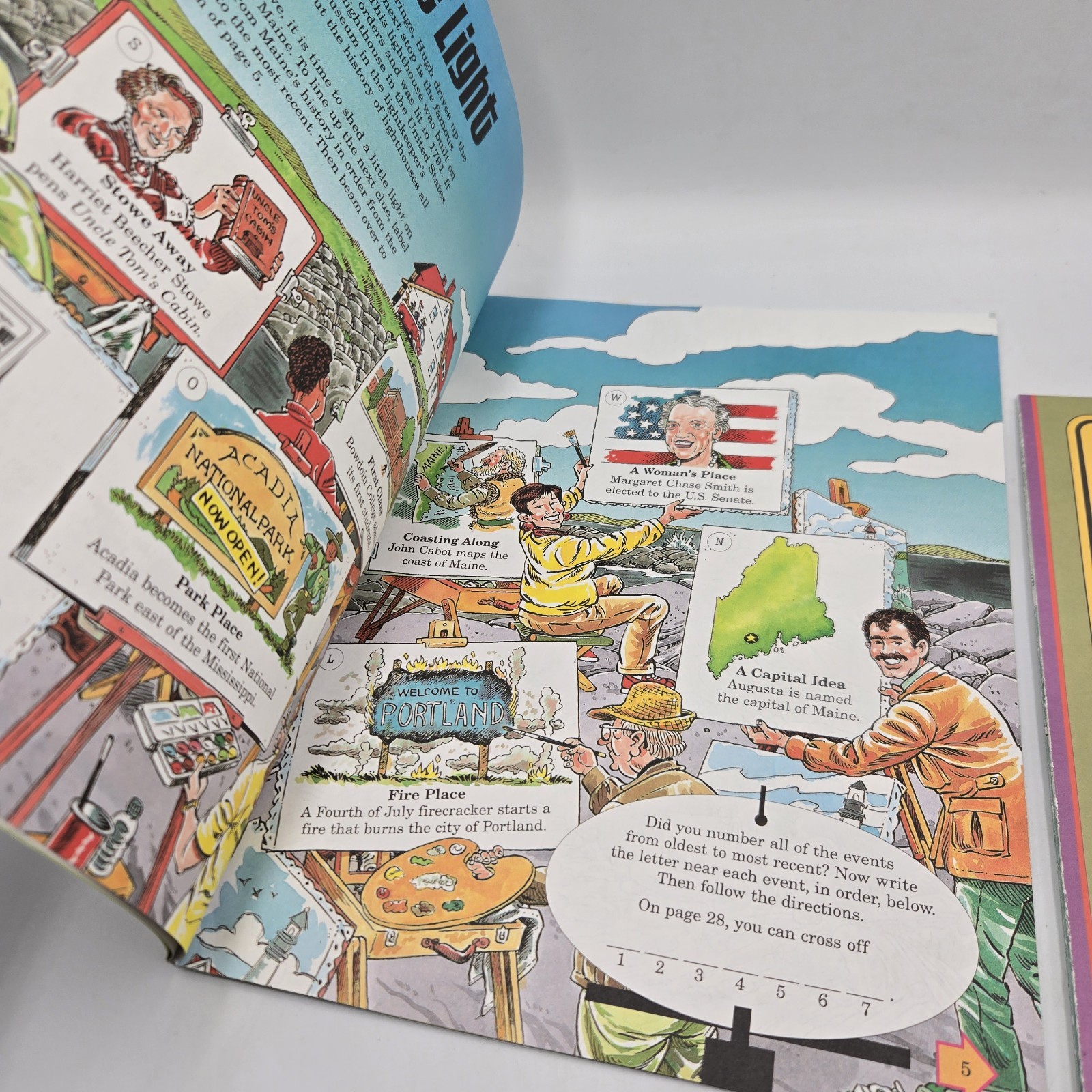 Highlights Which Way USA Maine Puzzle Book Fun Educational Activity New