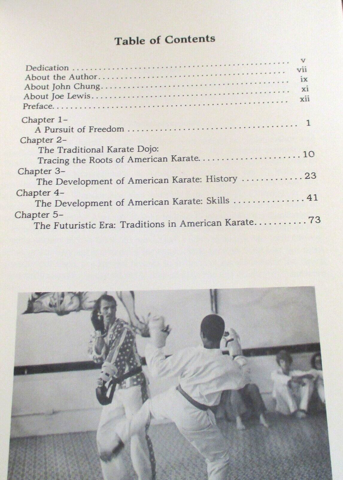 DEVELOPMENT OF AMERICAN KARATE, HISTORY & SKILLS, Jerry Beasley, 1983, 75 pages+